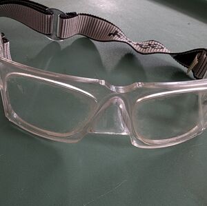 Clear Sports Goggles with Adjustable Strap